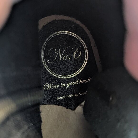 No. 6 Store Leather Clog Boots | Handmade Classic | Black - Picture 6 of 13